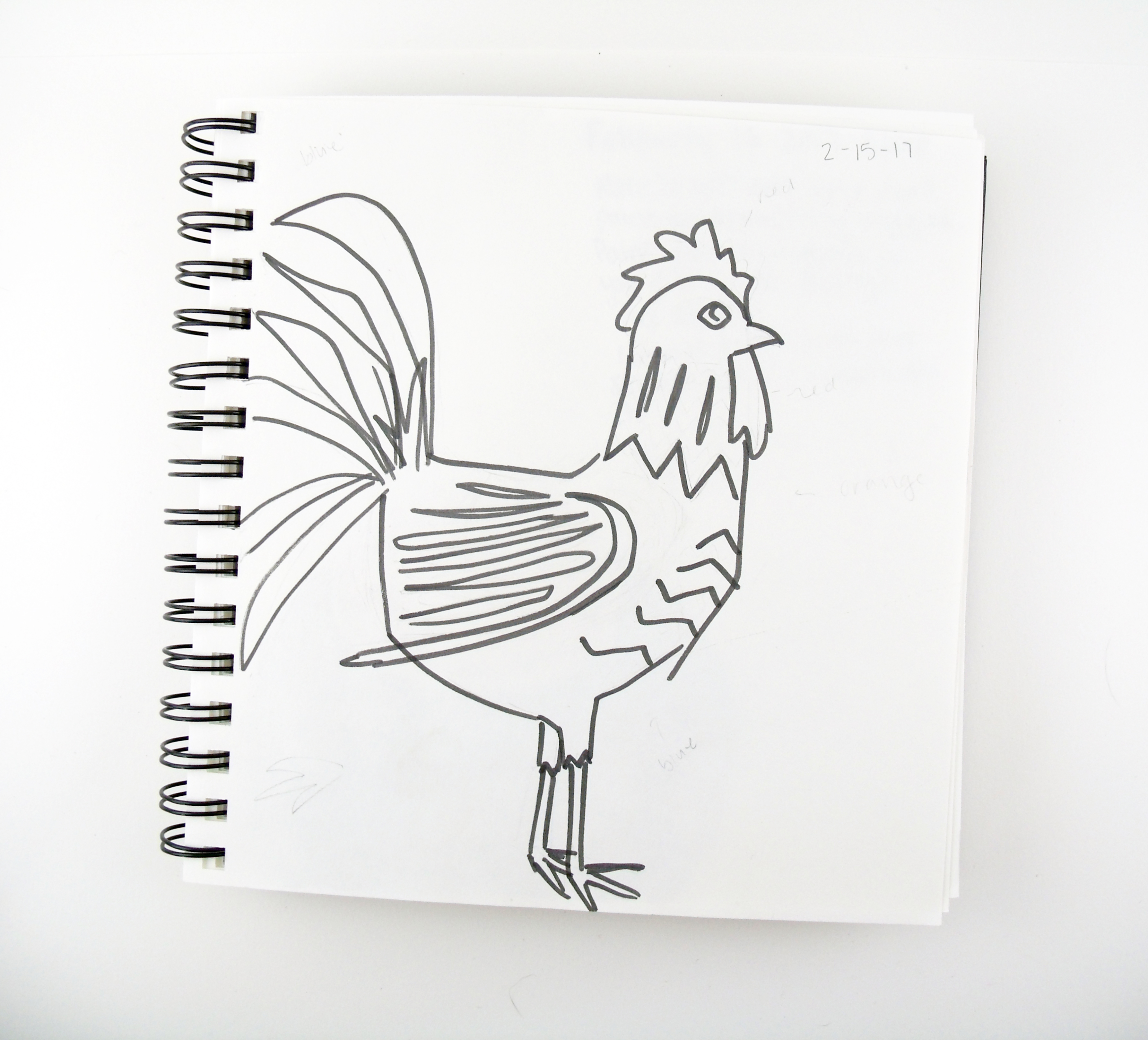 rooster drawing