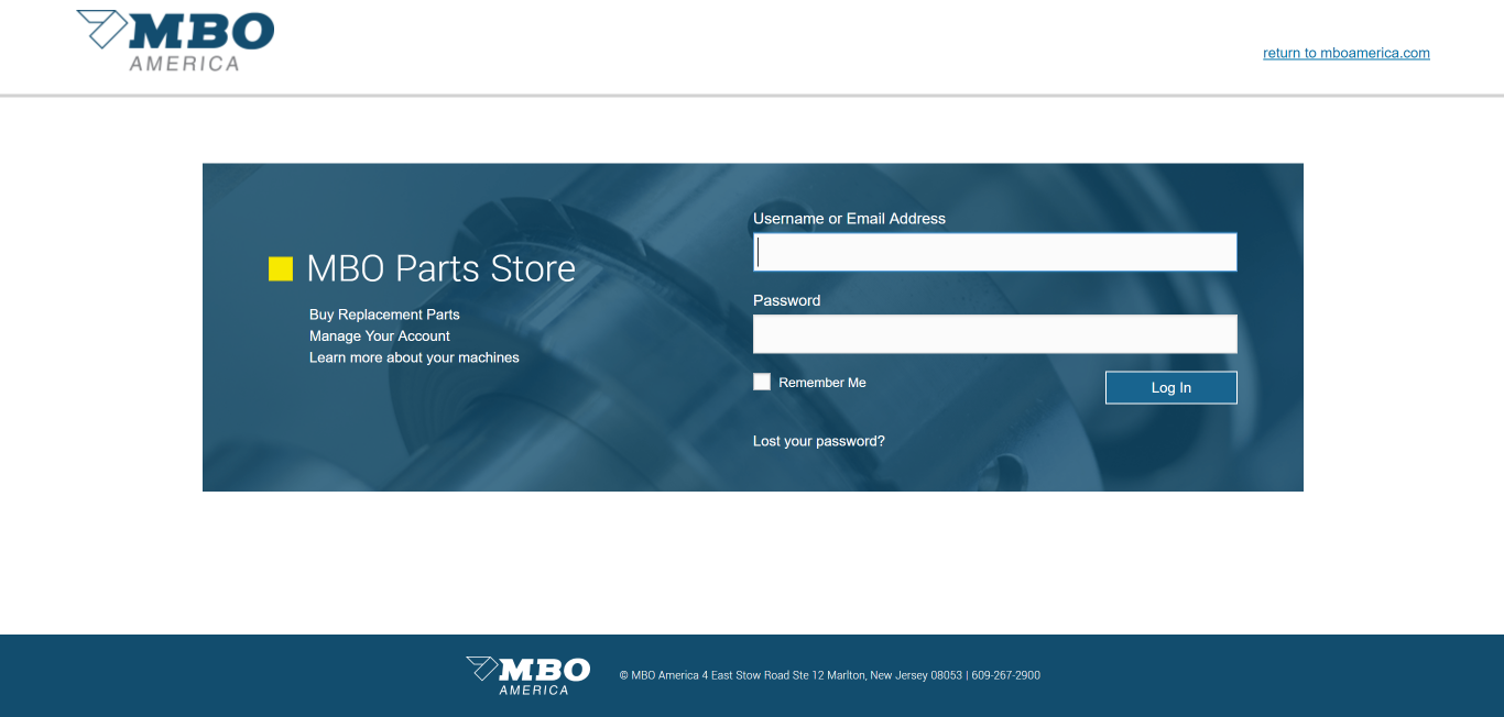 Mbo Parts Manual